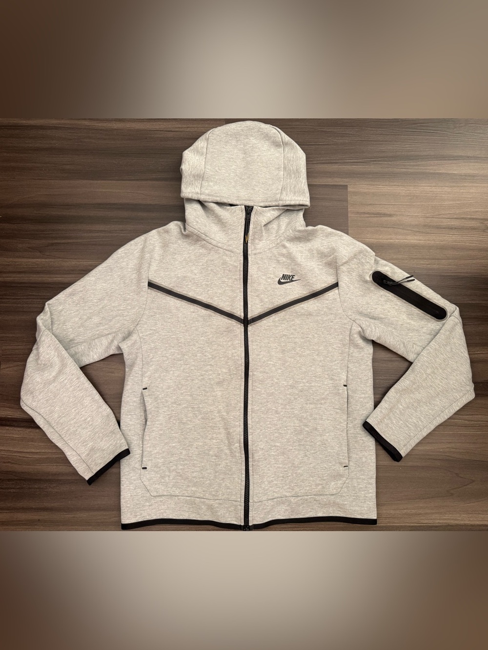 Nike Sportwear Tech Fleece Full-Zip Gray Hoodie CU4489-063 Men’s Medium